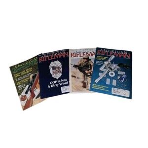 Vintage 1991 American Rifleman Magazine Lot Of 4 90s Rifle Gun Magazine Book Lot